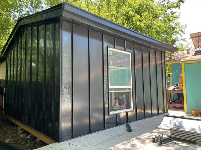 Black standing seam metal wall panels for Metal Roof Installation in Pompton Lakes